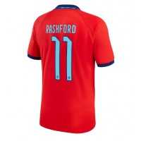 Maglie da calcio Inghilterra Marcus Rashford #11 Seconda Maglia Mondiali 2022 Manica Corta